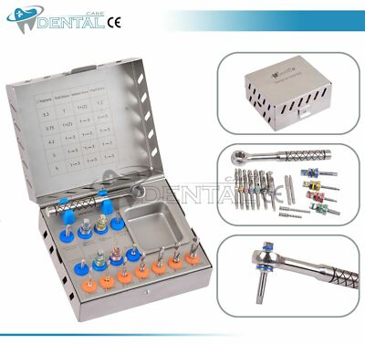 Implant Brand New Surgical Kit Drills Drivers Ratchet Dental Instruments