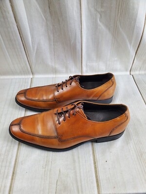 Cole Haan Men\'s Cognac Leather Lace-Up Derby Shoes s-l400.jpg main image 4