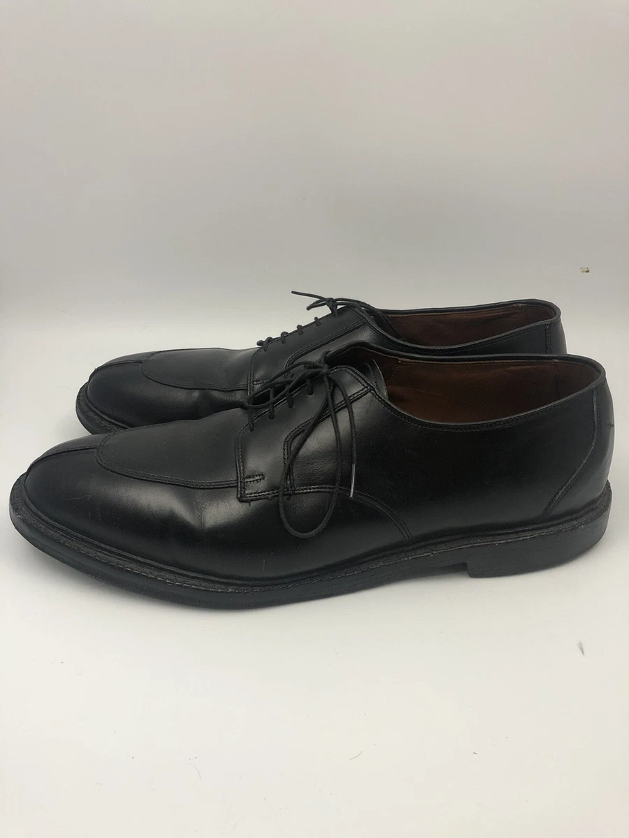 Allen Edmonds 1608 Ashton Black Leather Mens Oxfords 14 D Designer