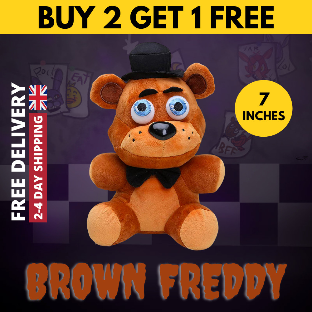 FNAF Five Nights At Freddy's Plush Stuffed Doll Figures Kids 7 Freddy Foxy  UK