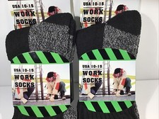 WORK THERMAL SOCKS 2 PACK MENS SUPER WARM HEAVY DUTY SIZE 10-15