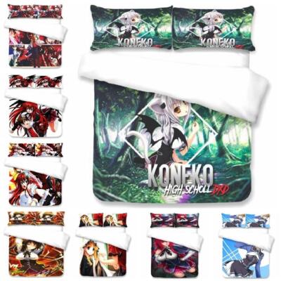 Geschenk Bettwäsche Set Anime High School DXD Kissenbezug 80x80 Bettbezug135x200