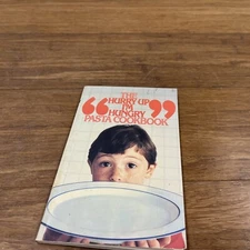 The Hurry Up I'm Hungry Pasta Cookbook 1985 Mikey Look Alike VTG Retro Prop TV