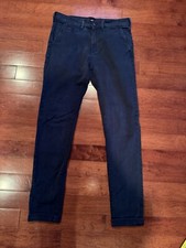 ASOS Women s Navy Blue Cotton Pants Trousers Chinos Size 32