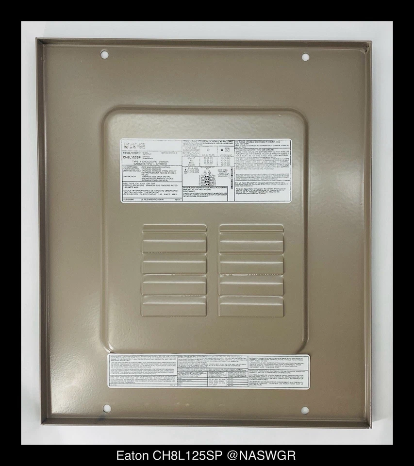 Eaton CH8L125SP CH Main Lug Loadcenter - 125A/240V/N1 - Unused - Image 2 of 4