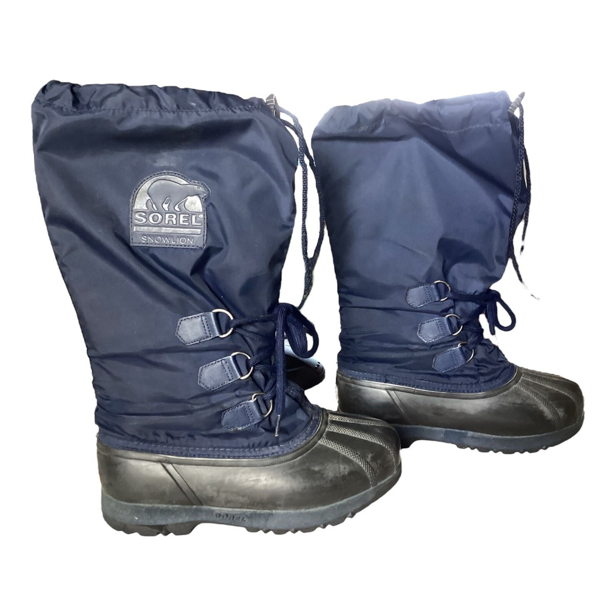 ソレル　LION Sorel Winter Snow Boots Snow Lion 2 Women's Size 7 Blue Duck
