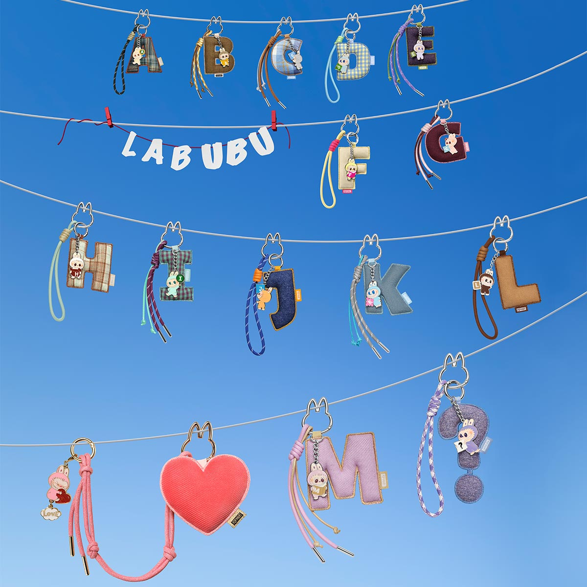 Authentic Hot The Monsters Pin For Love Series- Letter