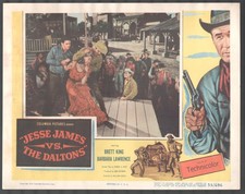 Jesse James vs. The Daltons 11x14 Lobby Card William Tannen Brett King