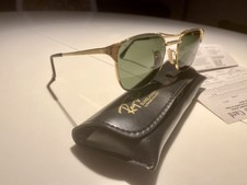 Vintage RAY-BAN / BAUSCH & LOMB "SIGNET" sunglasses - USA 1970 - Gold plated