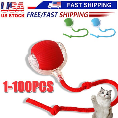 #ad #ad Automatic Rolling Ball Smart Cat Dog Toy Electric Pet Self moving Kitten Lot $151.52
