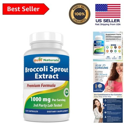High-Potency Gluten-Free Broccoli Sprout Extract 120 Caps - Anti-Inflammatory