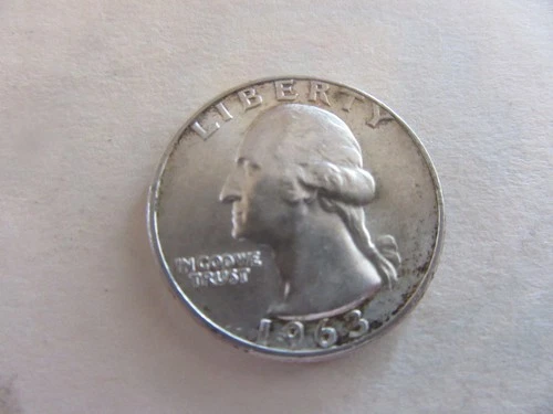 1963-D Washington Silver Quarter Uncirculated Cond.    [ACTUAL COIN] #1