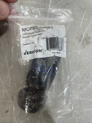 Vericom MCP6S-04683 CAT6 Outdoor Waterproof Shielded Coupler Device Cylinder