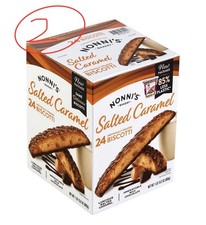 2 PACK - Nonni's Salted Caramel Biscotti 24 Ct - Total 48 Ct Packaging May Vary