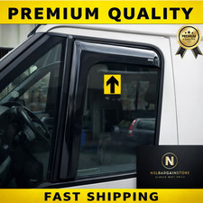 Ford Transit 2002+ MK7 & MK6 L Shape Wind Deflectors Rain Sun Smoke Guard Window
