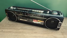 Vintage Sanyo M W700L Boombox   4 Band Radio Cassette Recorder -