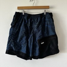 Vintage Extra Sports Shorts Nylon Swim Trunks Leather Back Boarding size 33