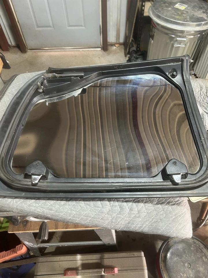 *RARE* Used OEM 1978-82 C3 Corvette T-Top, RT Hand, LOF Blue Mirror M1131, *READ - Image 2 of 4