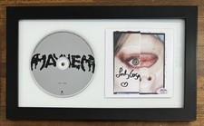 FRAMED SIGNED Lady Gaga Mayhem AUTOGRAPH HEART Photo Art Card & CD PSA DNA COA