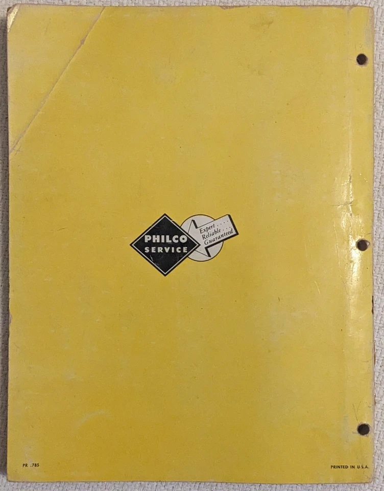 PHILCO TELEVISION YEARBOOK 1949 complete service information SCHEMATICS ed1 PB - Image 4 of 4