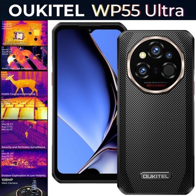 OUKITEL WP55 Ultra 5G Rugged Phone Android 15 Thermal Imaging 108MP 512GB Global