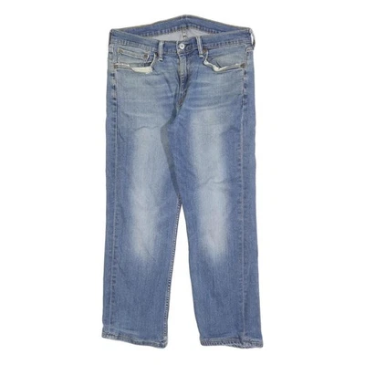 LEVI'S 514 Classique Jeans Homme Bleu Classique Droit Jeans M W32 L27 Délavé - Photo 1/4