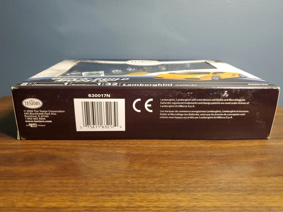 Testors Lamborghini Gallardo Metal Model Metal Kit 1:32 Scale 2009 New In Box! - Image 4 of 4