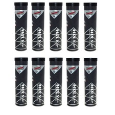 10 PK NLGI 2 Lithium Moly Extreme Pressure Grease Tubes For Full Size Grease Gu