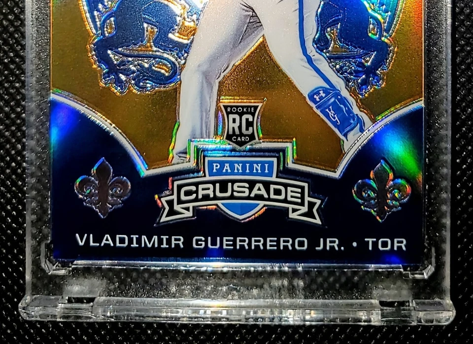 2019 Crusade VLADIMIR GUERRERO JR FOTL ORANGE PRIZM RC #21 - Case Hit SP #Ed /17 - Image 4 of 4
