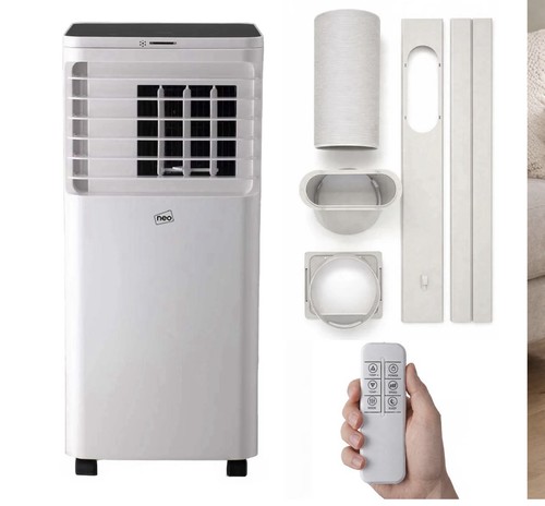 Neo White 9000 BTU 4-in-1 Portable Air Conditioner with Dehumidifier and Remote