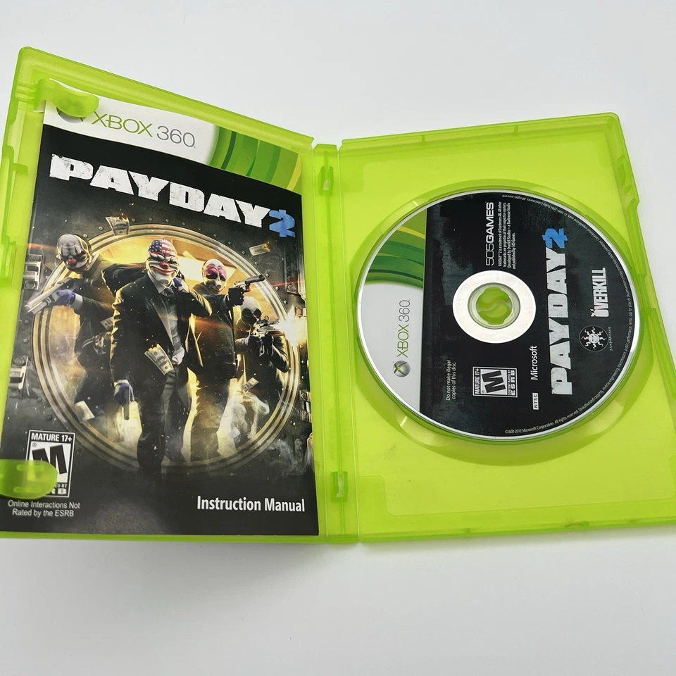 Payday 2 Xbox 360 Microsoft Game PAL  Complete With Manual - Image 3 of 4