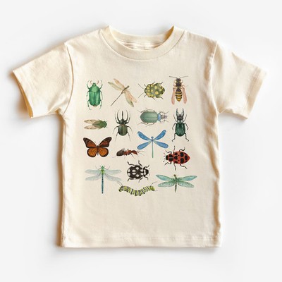 Retro Bugs Toddler Shirt - Cute Entomology Children's Clothing -