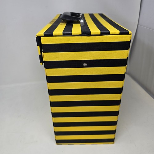 Third Man Records Carry Case 12” Vinyl Yellow & Black Stripes Vault Rare Vintage - Picture 6 of 11