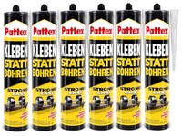 Pattex Kleben Statt Bohren Montagekleber Weiß 6X400G Baukleber Stark Innen