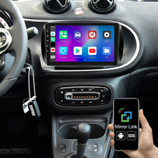 Autoradio Carplay per Smart Forfour Fortwo 453 2014-2022 GPS Android 15 Lettore