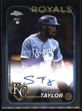 2024 Topps Chrome #RA-ST Samad Taylor Rookie Autographs Kansas City Royals