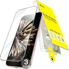 3PCS Screen Protector for iPhone 15 9H Tempered Glass Anti Bubble-Free Installat