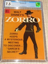1958 Dell Four Color FC 933 Walt Disney's Zorro CGC 7.5 VF-