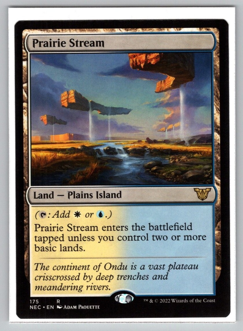 Prairie Stream #175 Commander Kamigawa Neon Dynasty Magic The Gathering MTG - NM