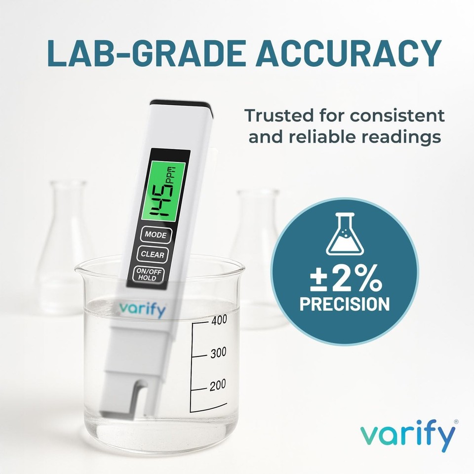 Water Sampler Test TDS Meter Digital Water Tester for Drinking Water Instant 4in1 Test 1 ...