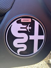 Coppia Griglie Casse Alfa Romeo Mito Con Biscione Standard/Bose Speakers Cover