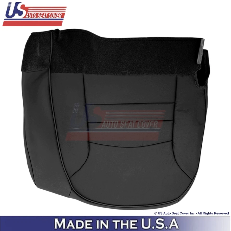 Fundas de asiento del lado del conductor negras para Ford Crown Victoria 2000-2002 de cuero sintético Foto 2 de 4