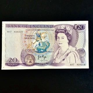 GREAT BRITAIN. £20 ‘WILLIAM SHAKESPEARE’ BANKNOTE. 1970 80. SIGNED J.B. PAGE.