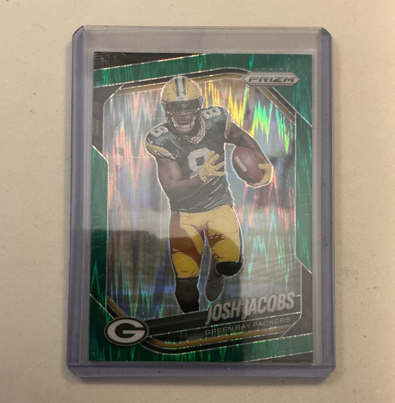 Panini 2025 Prizm Green Prizm Josh Jacobs #188 Football NFL Green Bay Packers