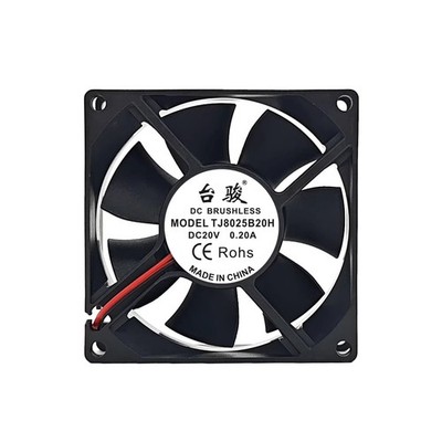 1PCS TJ8025B20H DC20V 0.2A 8CM 8025 2-wire cooling fan *pz