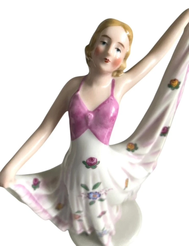 Art Deco German Porcelain Dancing Lady Weiss, Kühnert & Co circa 1930 - image 3 of 4
