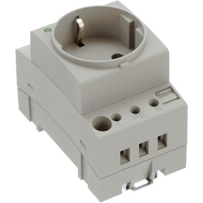 1PC PHOENIX CONTACT - IC 0804026 Power outlet, socket, CF, gray,screw conn, DIN