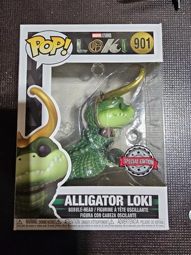 Funko Pop! Vinyl: Marvel - Alligator Loki - (Exclusive) #901 Damaged Box