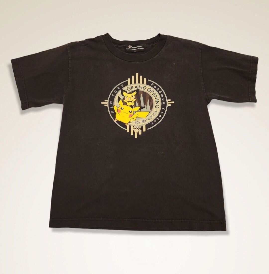 RARE Pokemon Center New York Grand Opening Logo T-Shirt RARE Pokemon Center New York Grand Opening Logo T-Shirt