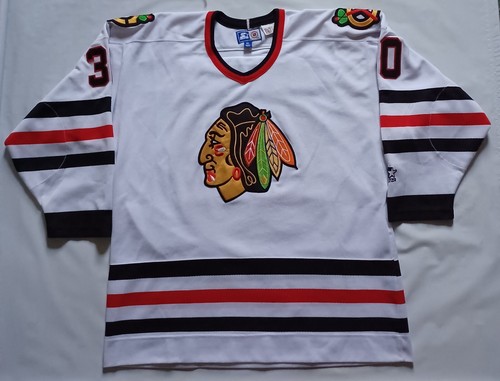 Vintage Chicago Blackhawks Ed Belfour Starter Jersey Size XL - Picture 2 of 7